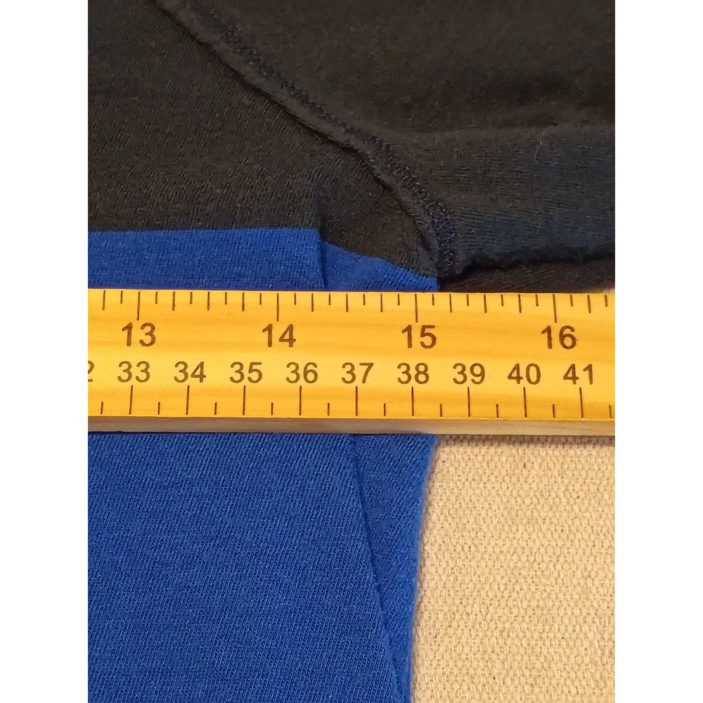 Hollister Womens Navy Blue Striped Raglan Long Sleeve Scoop Neck Top Size S - Picture 4 of 8